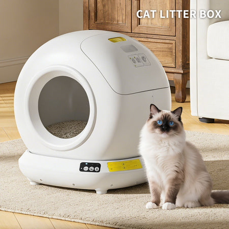 Premium Hygiene Self-Cleaning Cat Litter Box | Fully Enclosed Automatic, App Control,