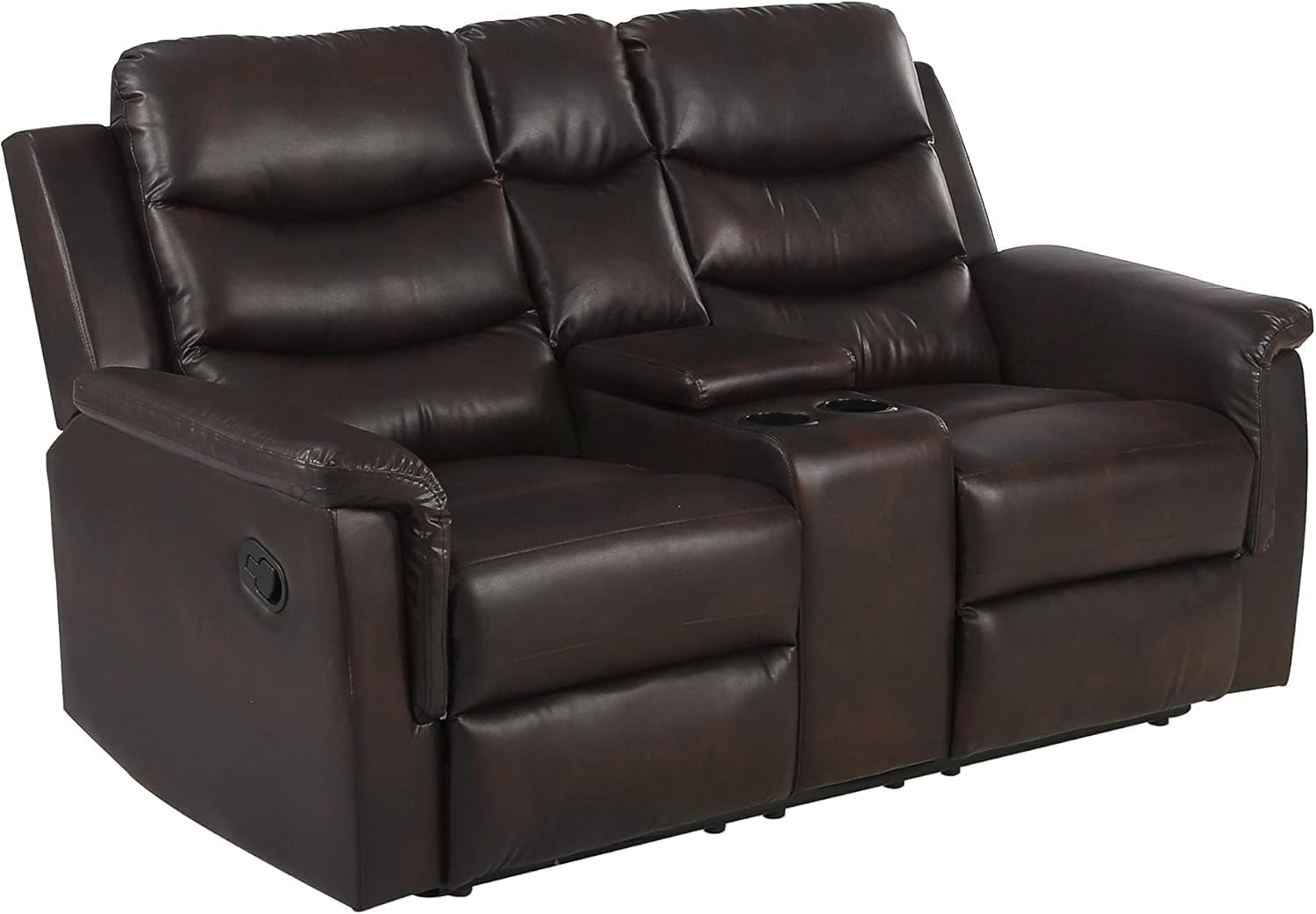 Italian Loveseat Sofa with Recliners