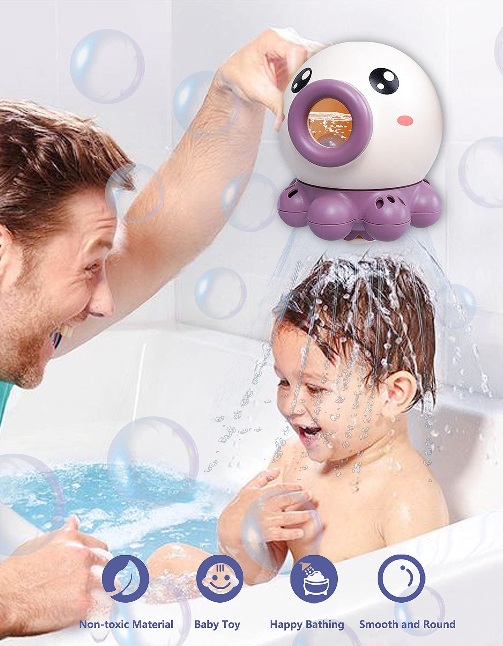 Octopus Fountain Bath Toy Water Jet Water Spray Toy