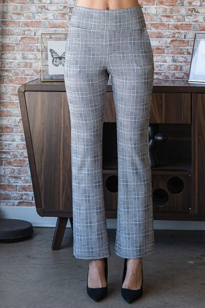 Arcadia Plaid Flare Pants