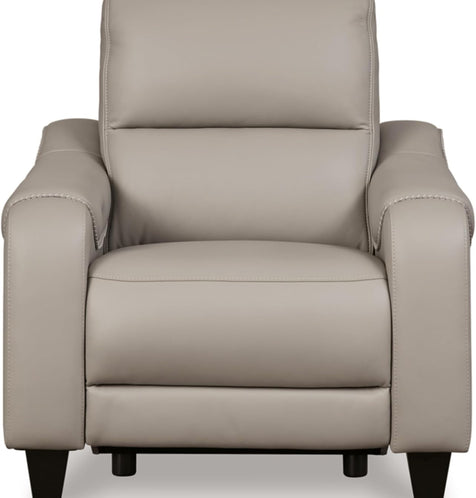 Contemporary Leather Power Recliner