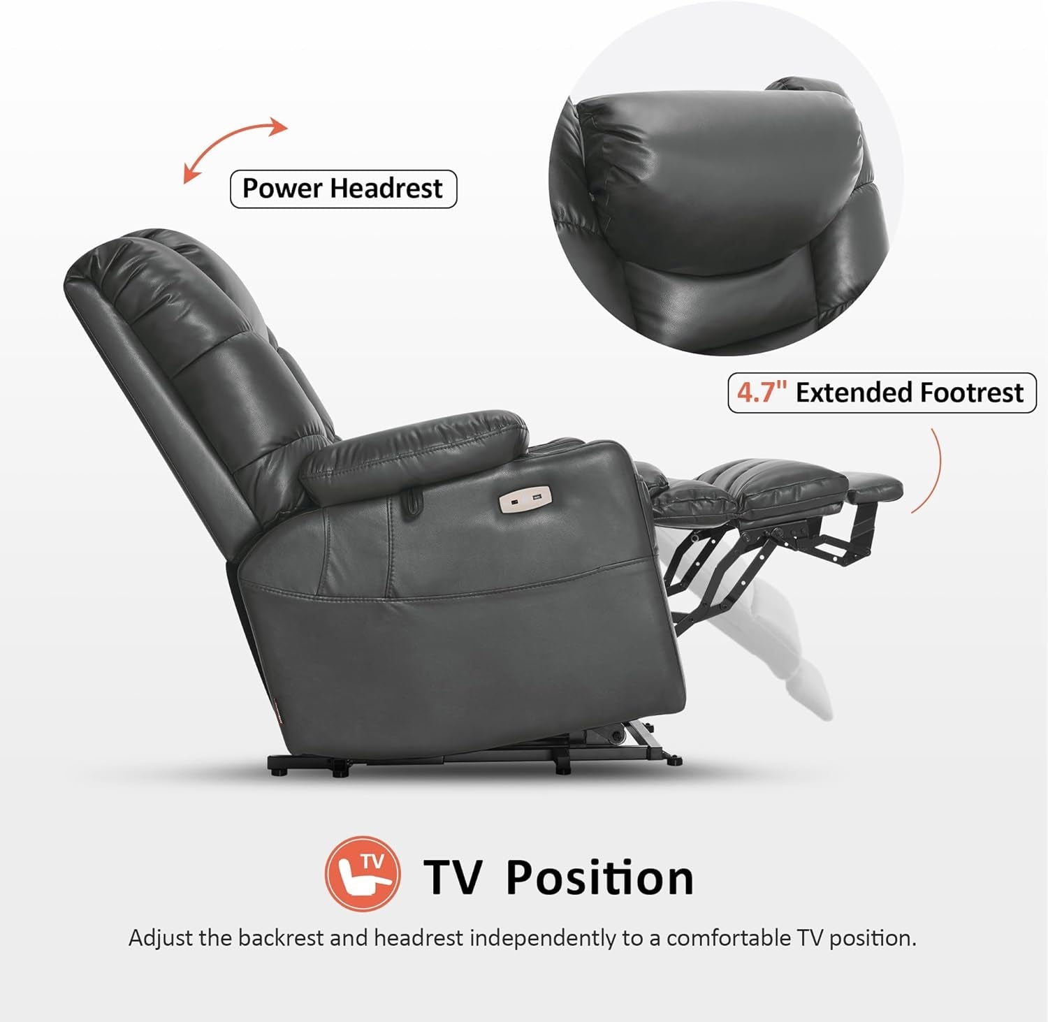 Coach Recliner Chair with Massage And More