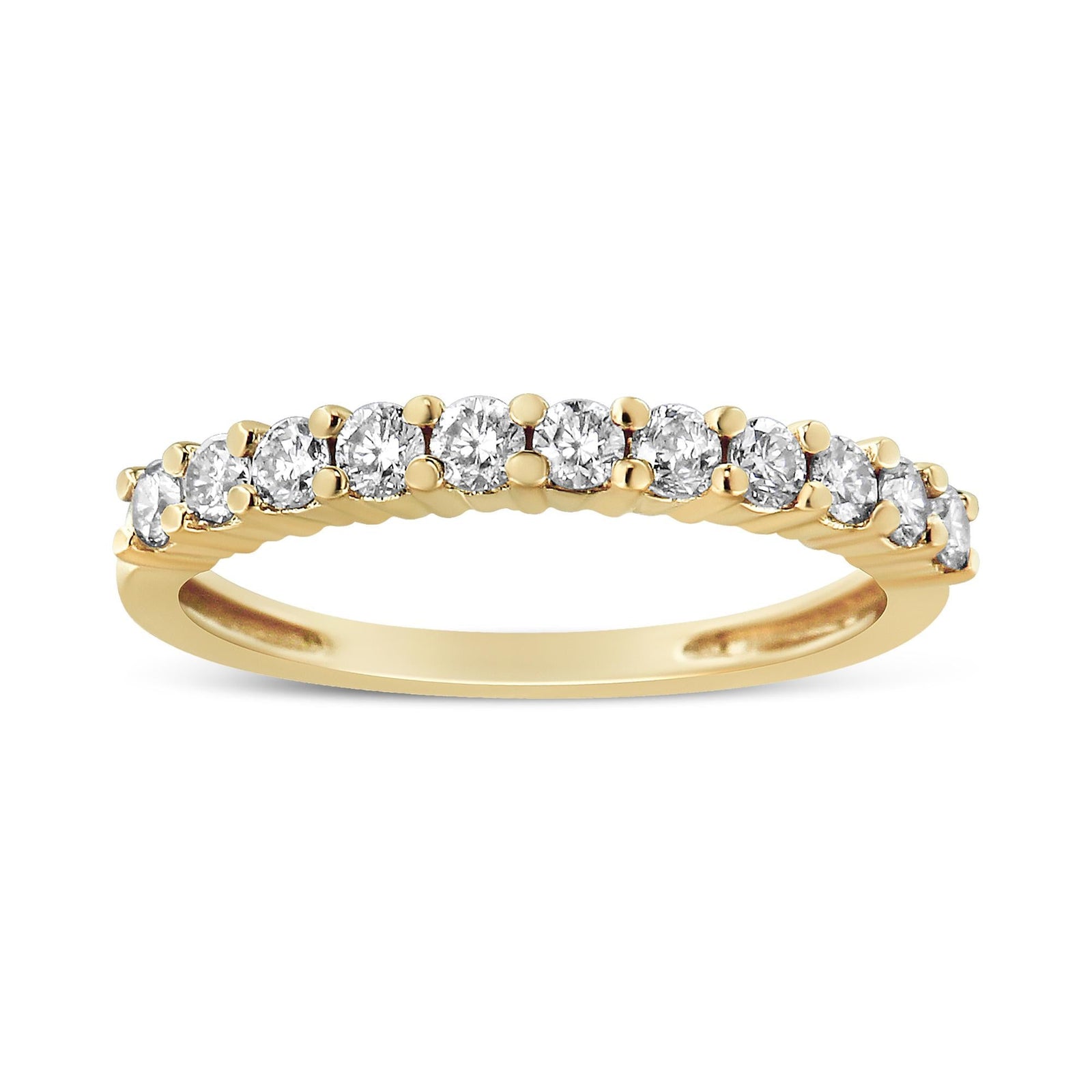 Arcadia 14K Yellow Gold Plated Diamond Prong Set