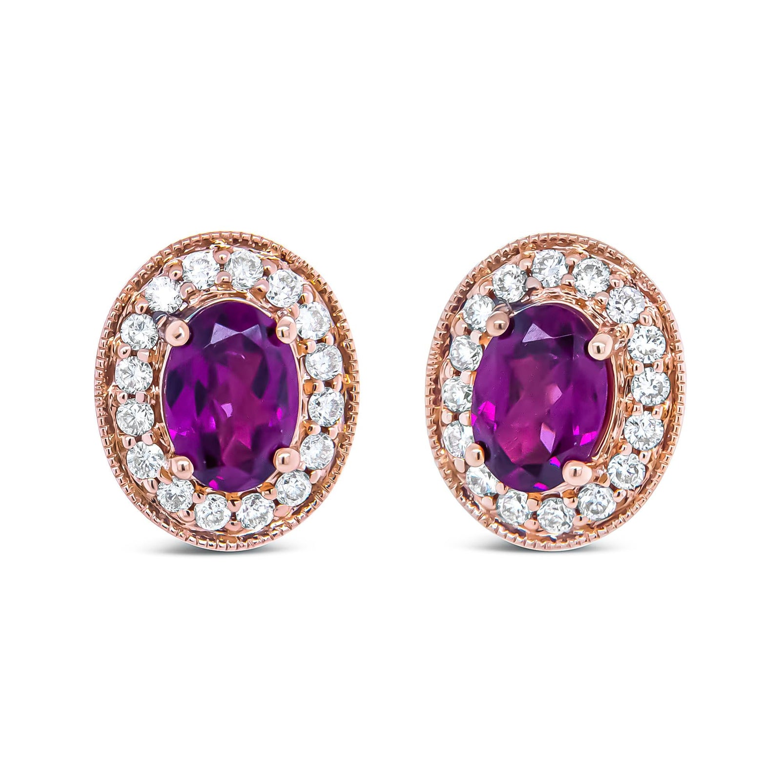 Arcadia 14K Rose Gold Diamond Earrings