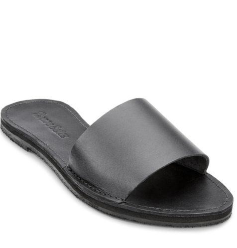 Arcadia "La Linda" Leather Slide Sandals