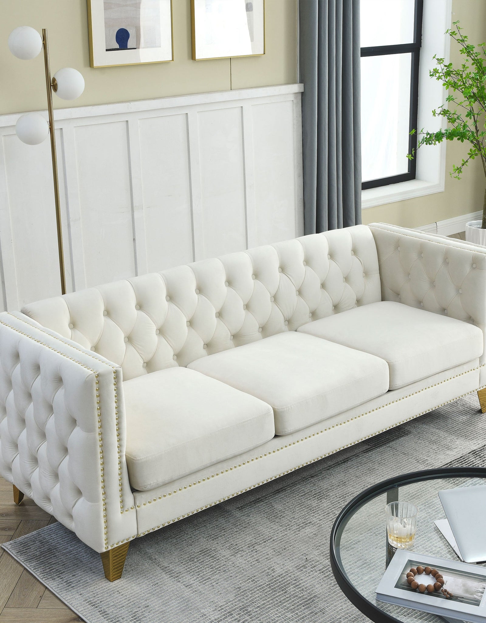 Arcadia Designer Velvet Sofa