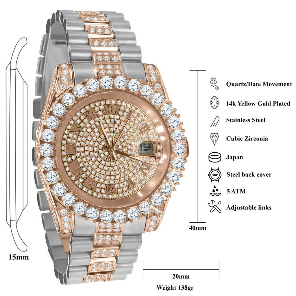 Arcadia Men's Crown Watch