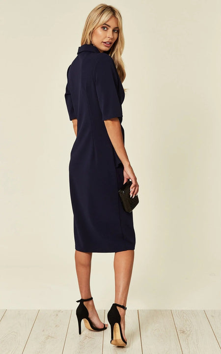 Arcadia Imported Wrap Blazer Dress
