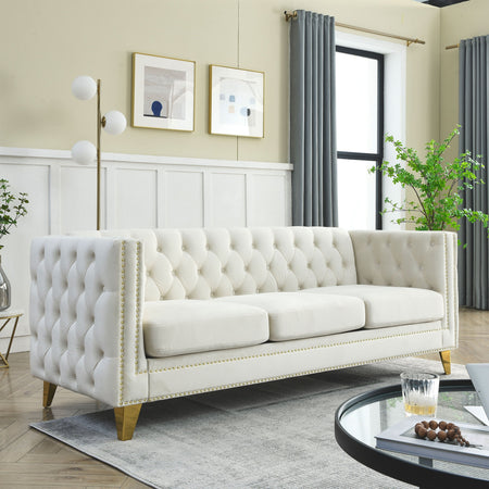 Arcadia Designer Velvet Sofa