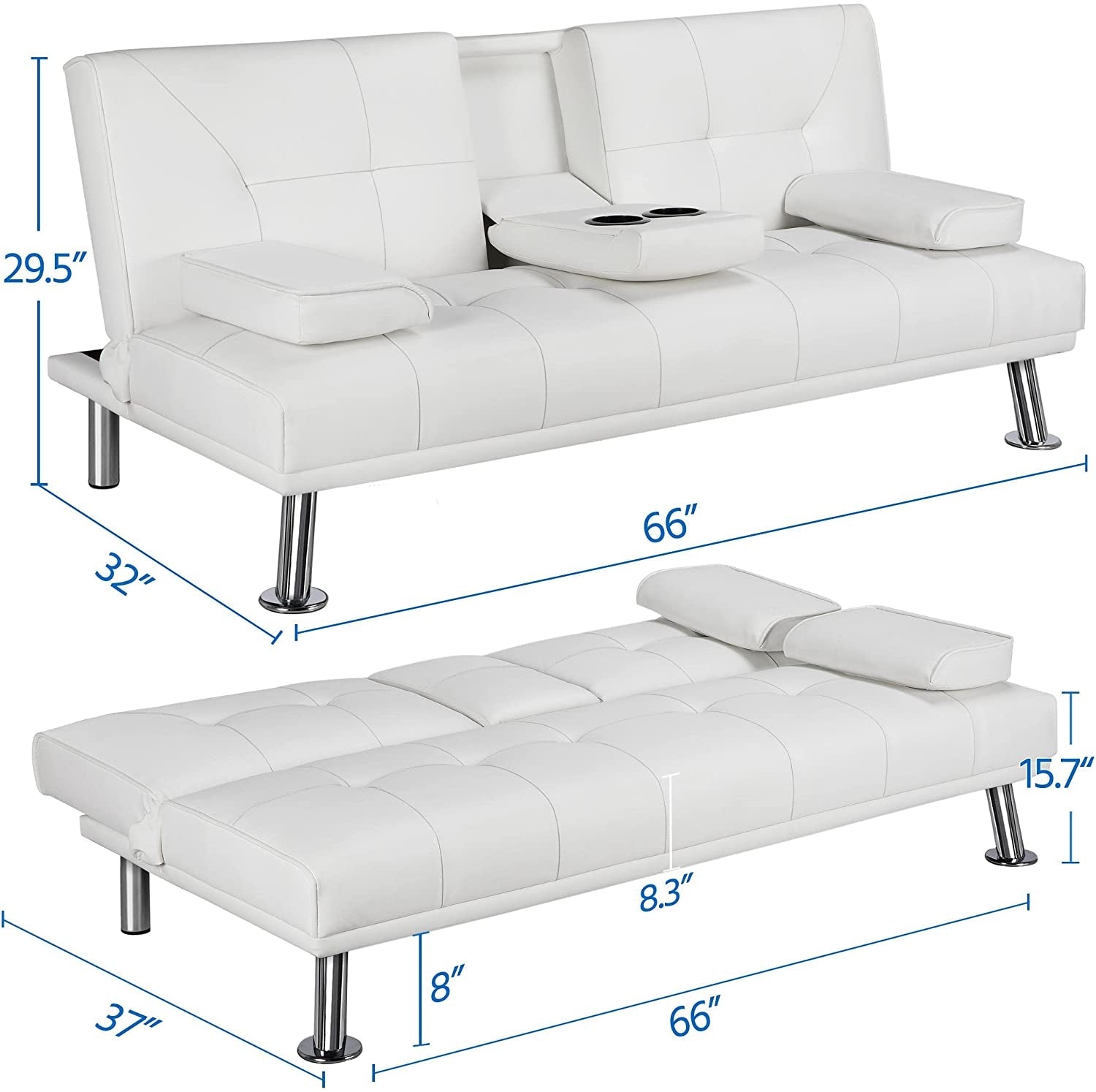 Italian Concept Convertible Sofa Bed