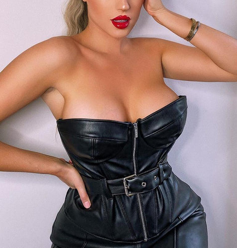 Backless Zipper Dress