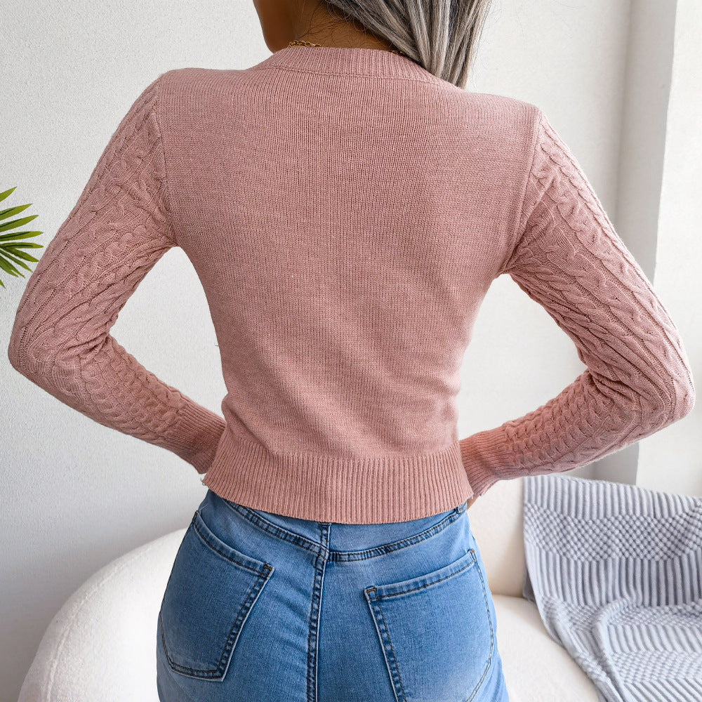 Chic Round Neck Sweater