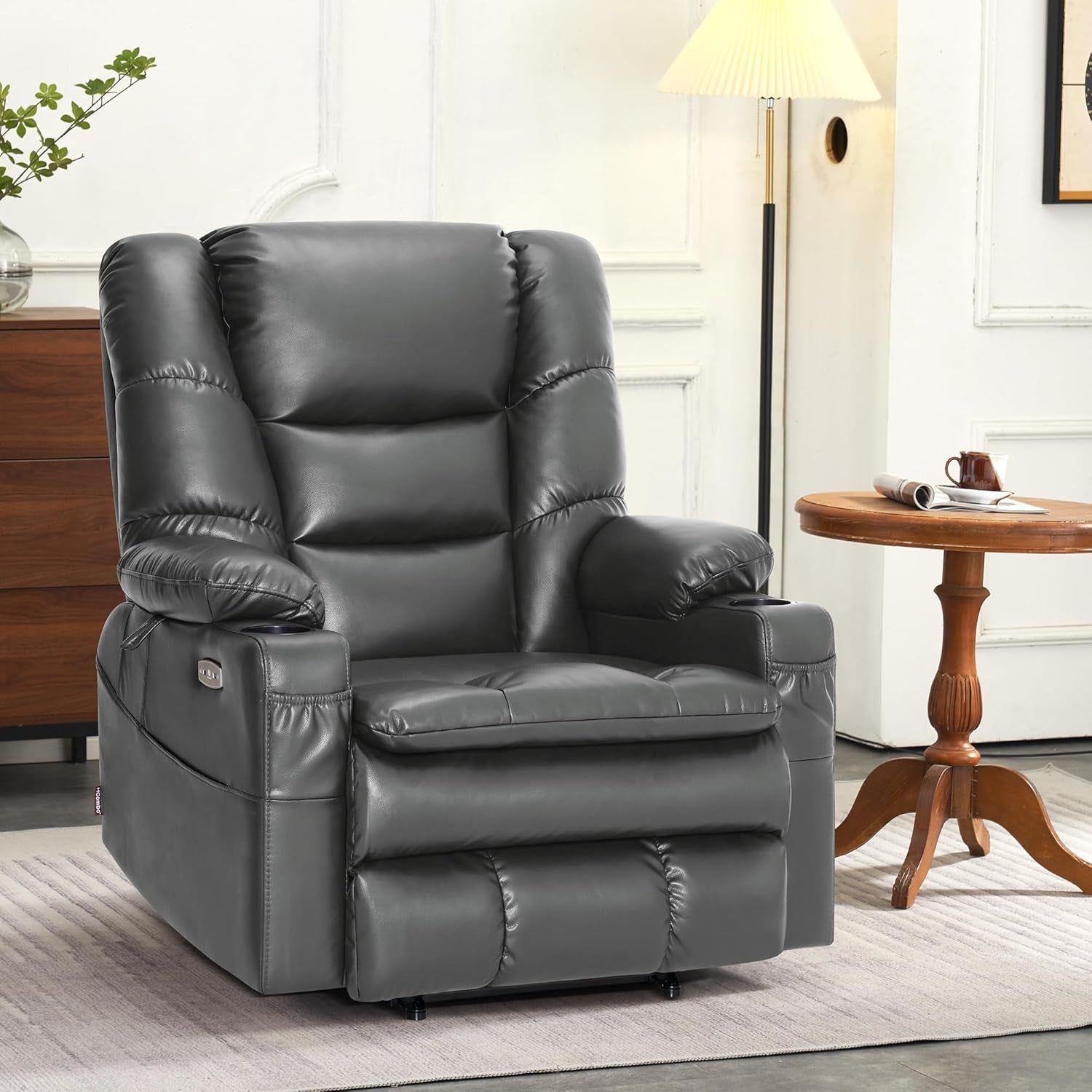 Coach Recliner Chair with Massage And More