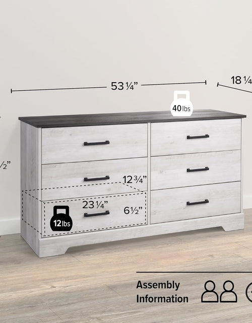 Load image into Gallery viewer, 6-Drawer Double Dresser
