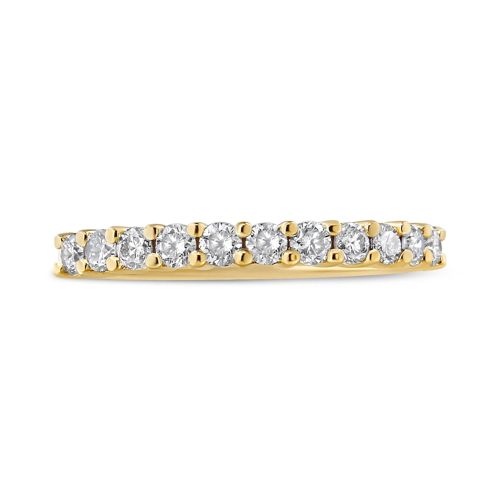 Arcadia 14K Yellow Gold Plated Diamond Prong Set