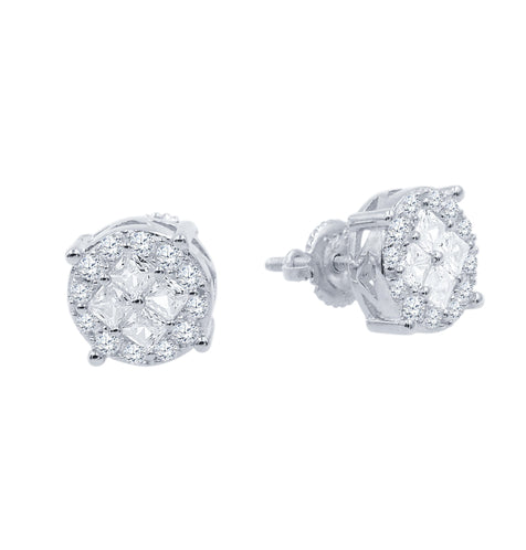 Arcadia Screw Back Bling Earrings