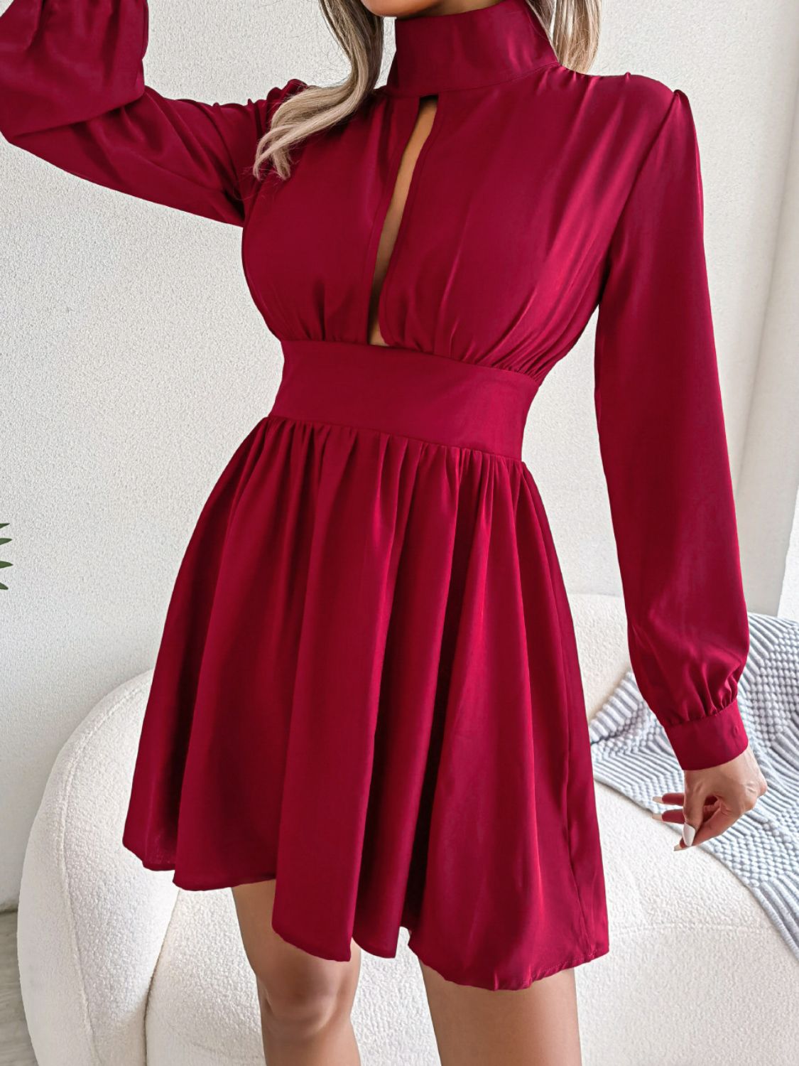 Italian Style Turtleneck Dress