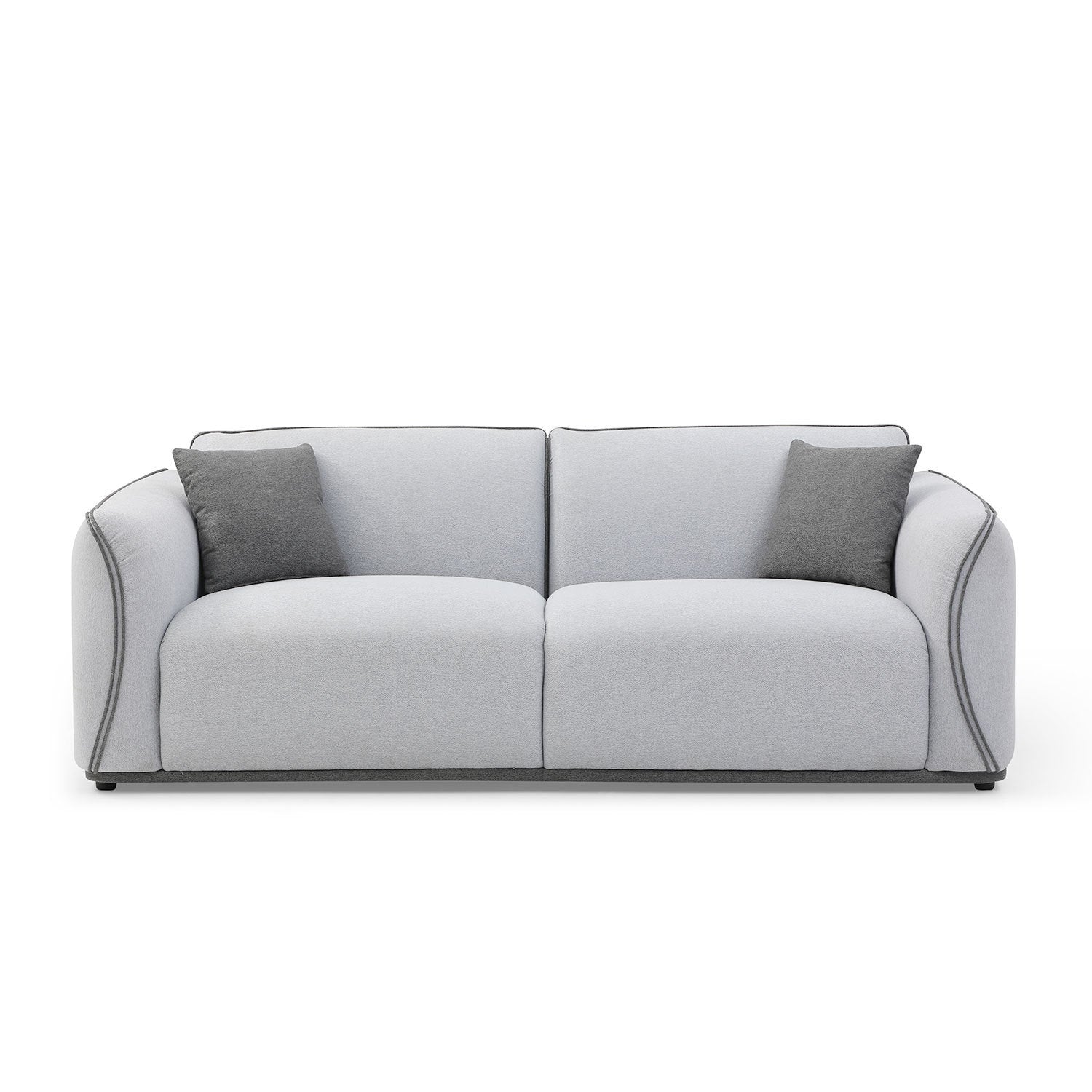 Italian Styled Grey Couch Sofa