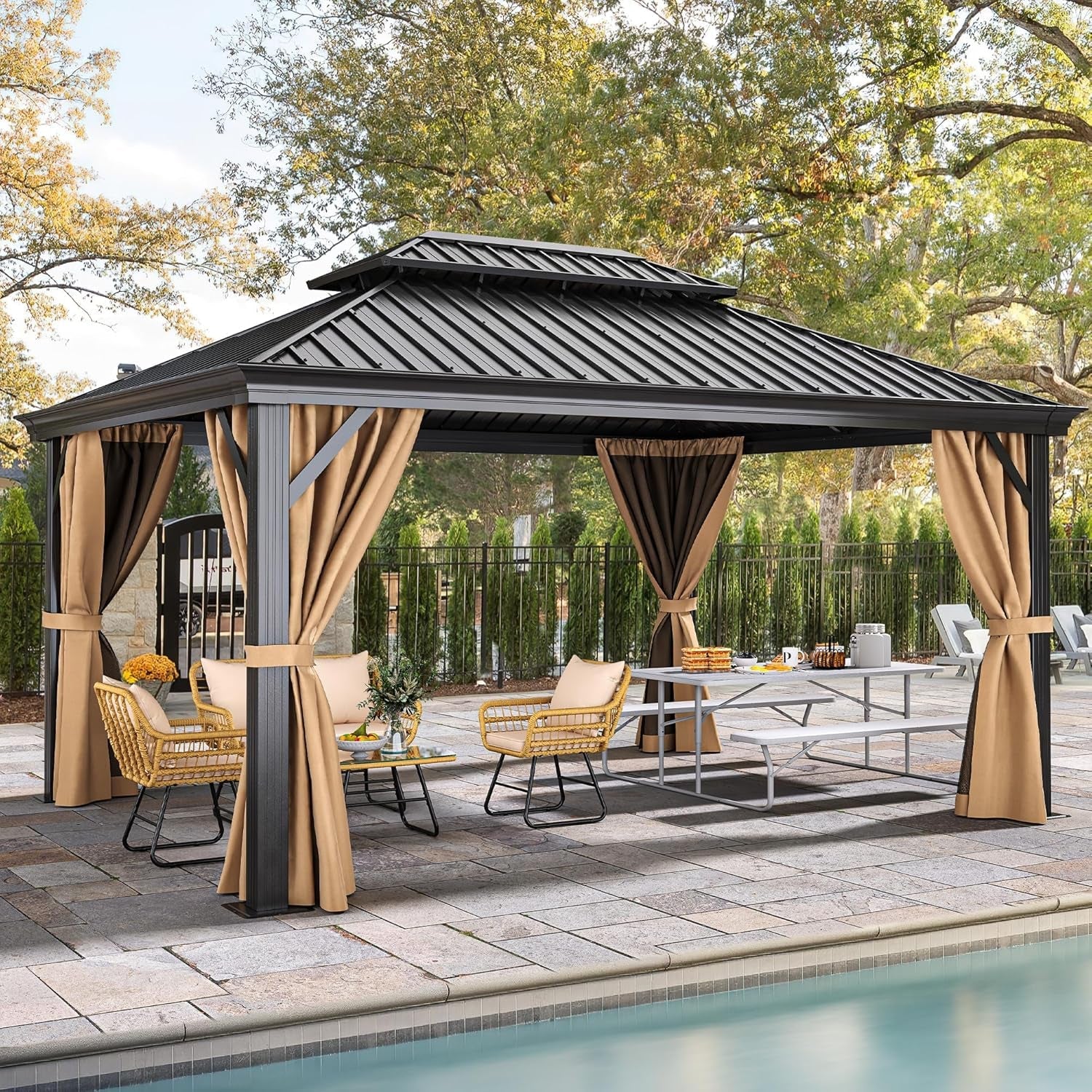 Arcadia Gazebo Hardtop Galvanized