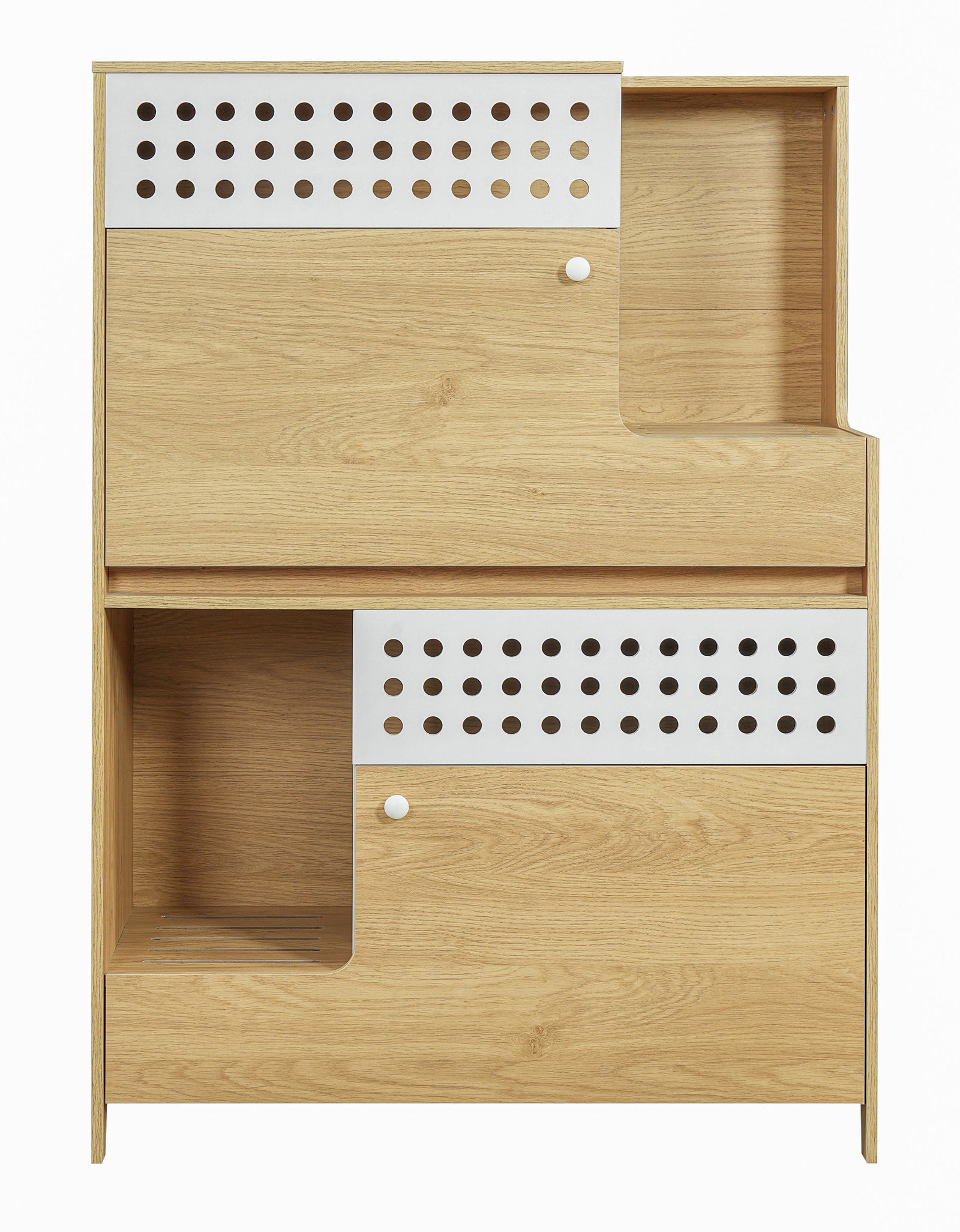 Modern 2-in-1 Cat Litter Box Enclosure Side Table – Hidden Cat House