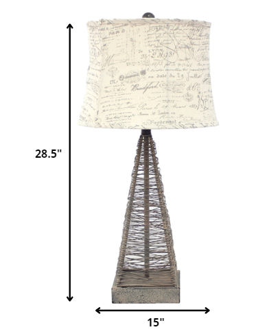 Deco Metal Table Lamp with Shade 9527