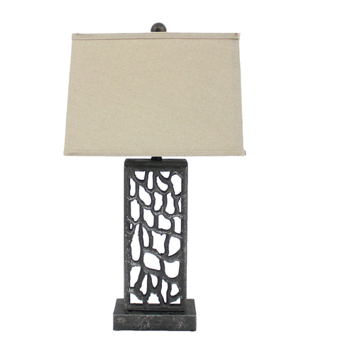Silver Metal Deco Table Lamp 8547