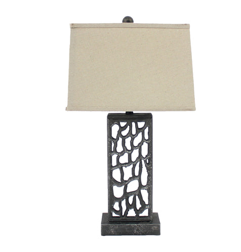 Silver Metal Deco Table Lamp 8547