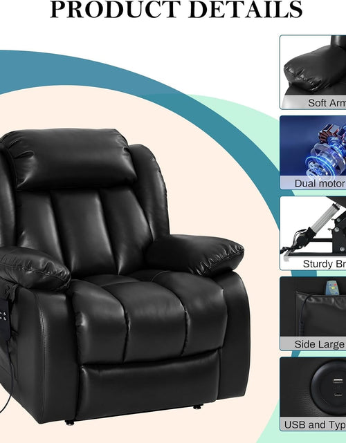 Load image into Gallery viewer, &quot;Black Beauty&quot; Luxury Leather Recliner Best Of The Class 2025!
