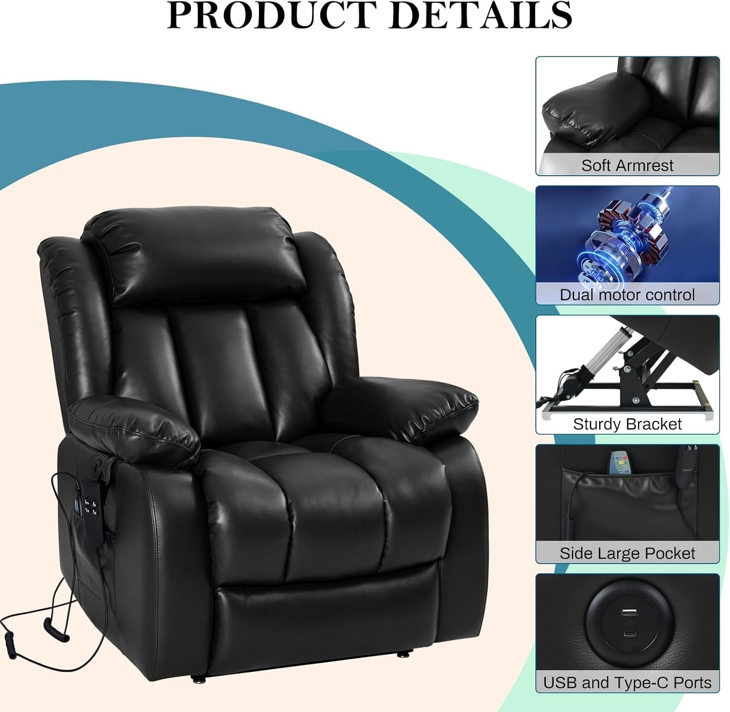 "Black Beauty" Luxury Leather Recliner Best Of The Class 2025!