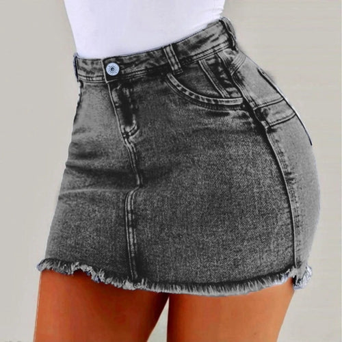 Arcadia Designer Mini Skirt Stone Washed