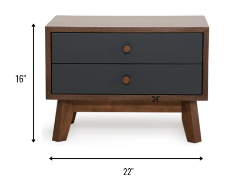 Load image into Gallery viewer, Two Drawer Night Stand
