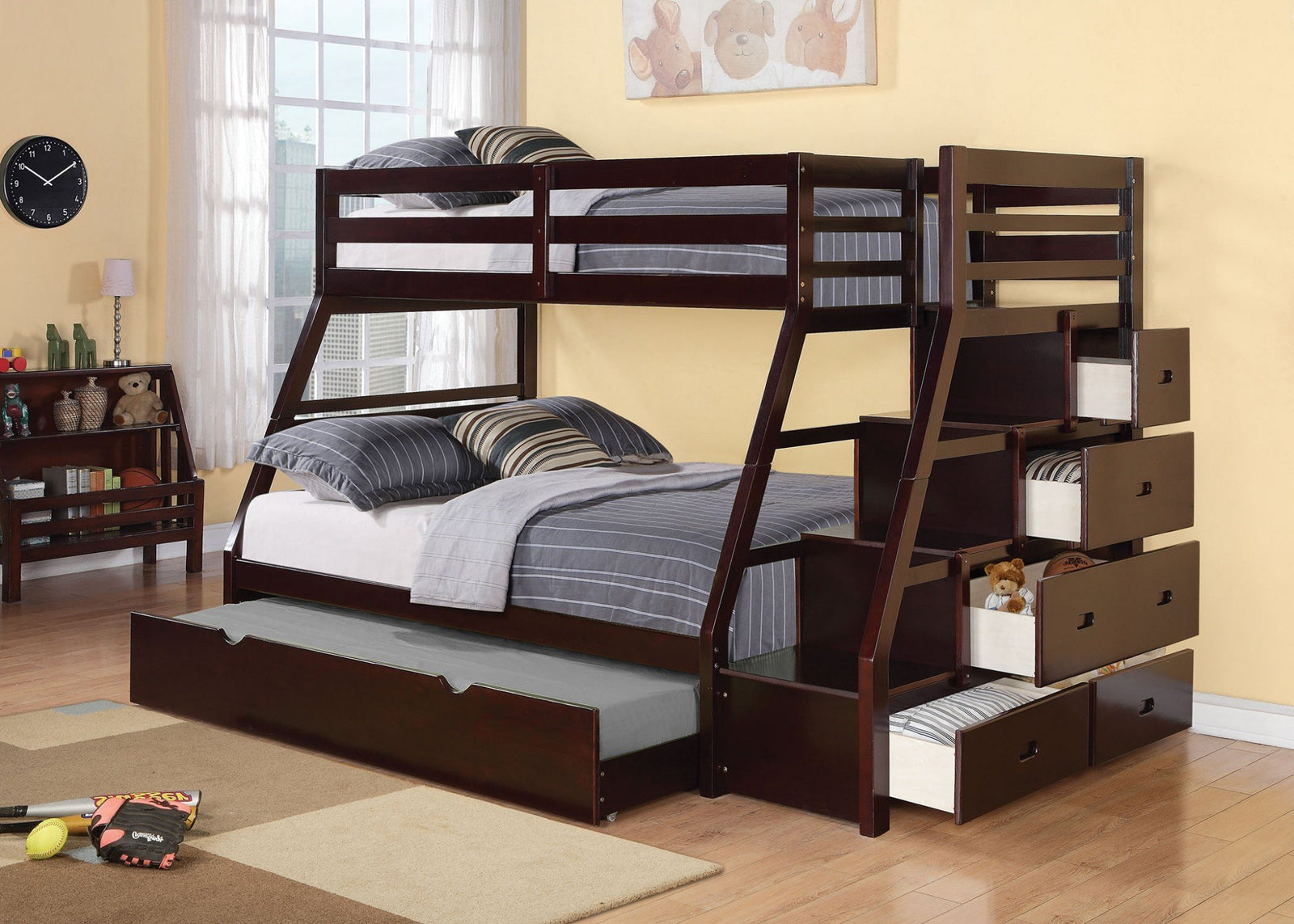 Wood Bunk Bed (Twin/Full)