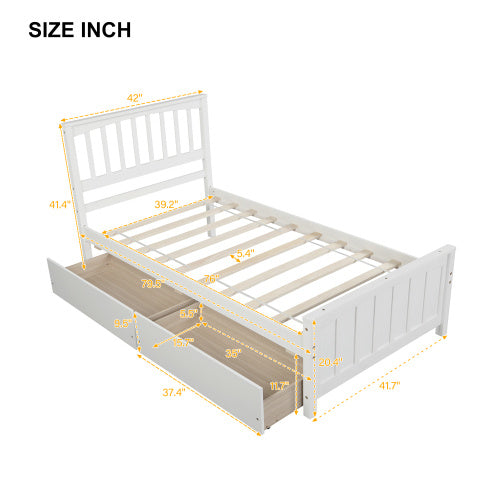 Load image into Gallery viewer, Twin Size Platform Bed
