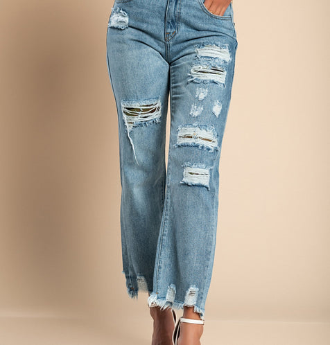Designer Slit Jeans
