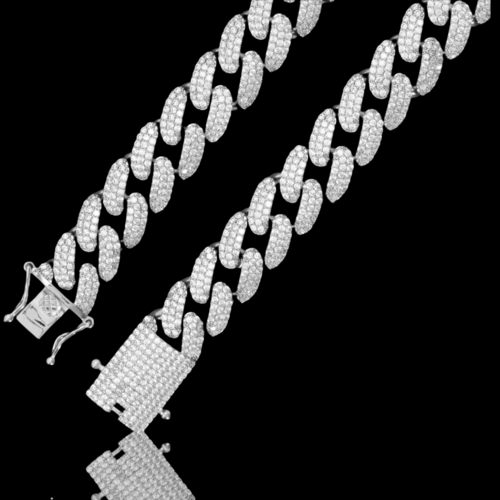 Load image into Gallery viewer, Arcadia Chatoyant 14mm Sterling Silver Chain With
