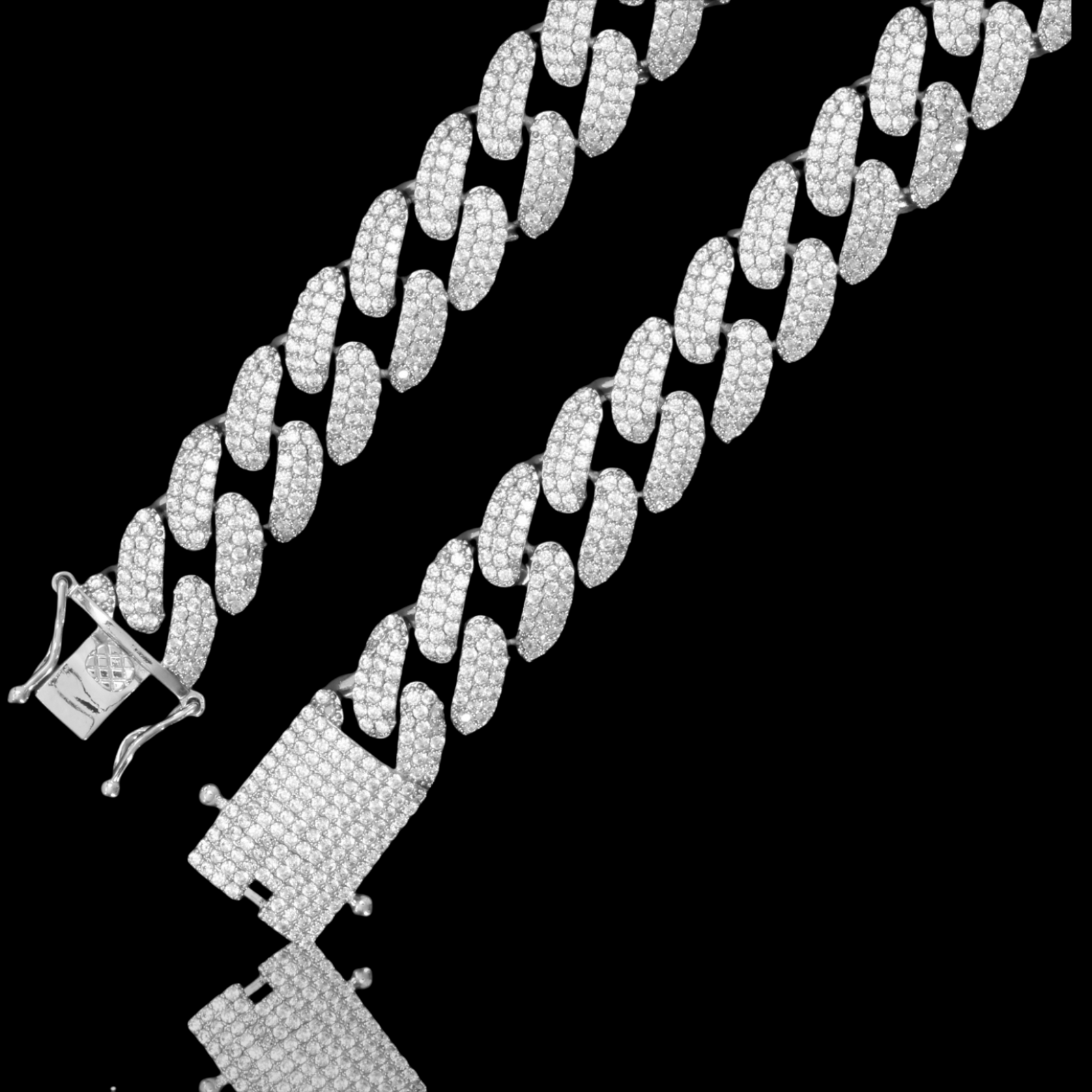 Arcadia Chatoyant 14mm Sterling Silver Chain With