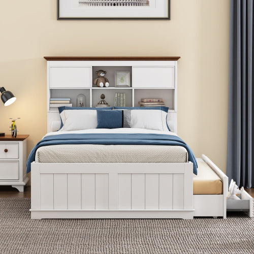 Load image into Gallery viewer, Solid Pine Bed Spacious
