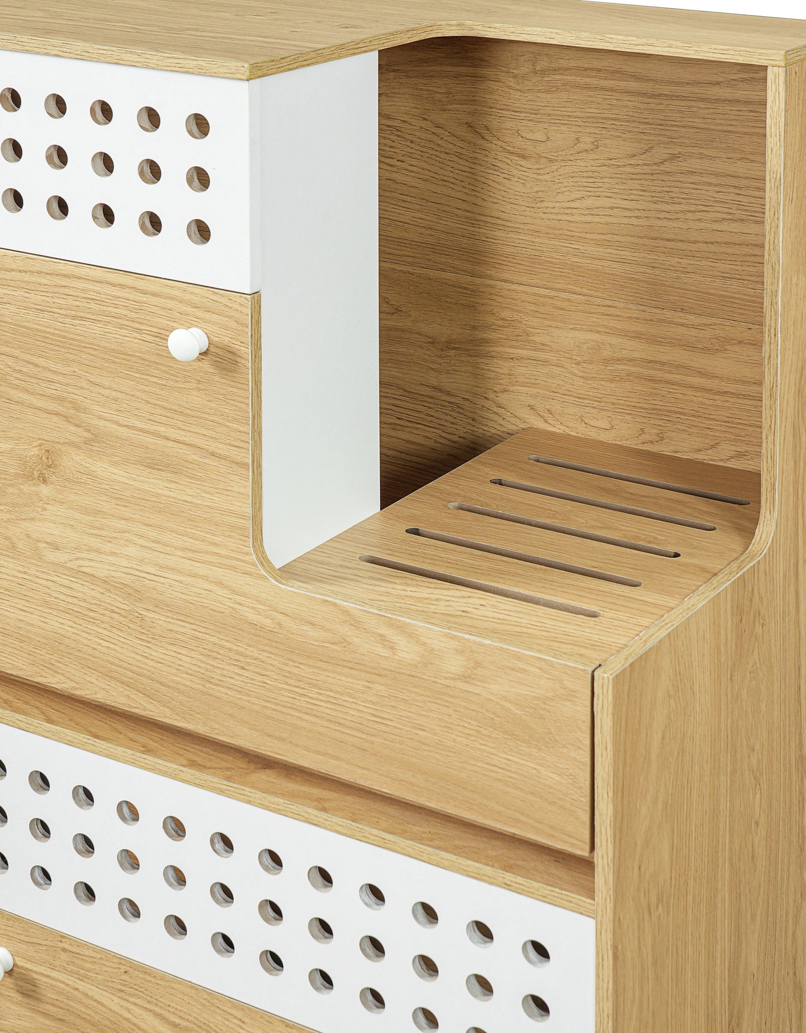 Modern 2-in-1 Cat Litter Box Enclosure Side Table – Hidden Cat House