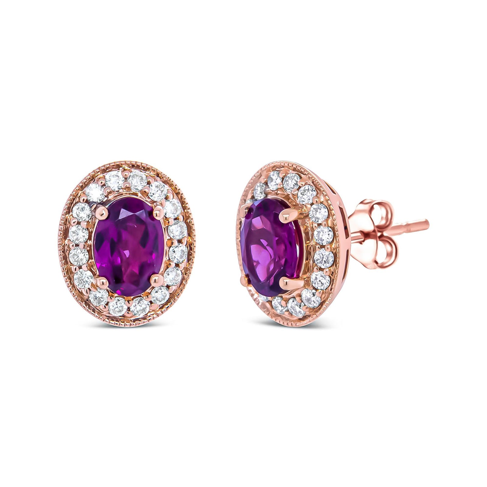 Arcadia 14K Rose Gold Diamond Earrings