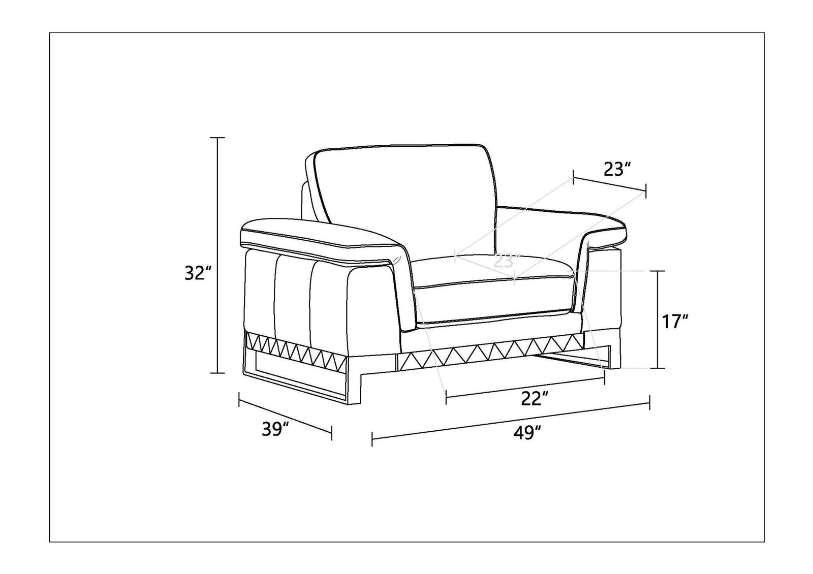 Imported Designer Leather Chair