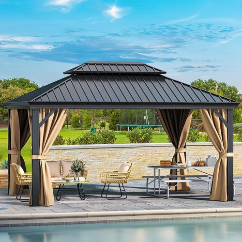 Load image into Gallery viewer, Arcadia Gazebo Hardtop Galvanized
