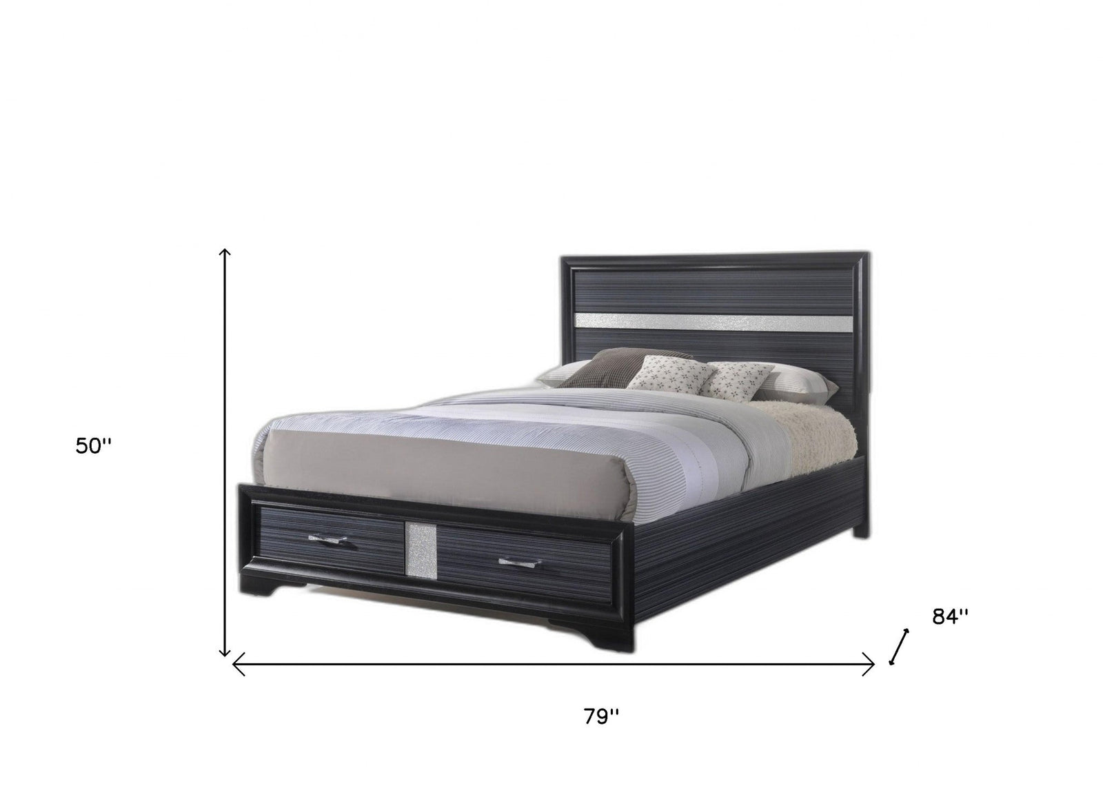 Arcadia Natural Imported Wood King Size Bed