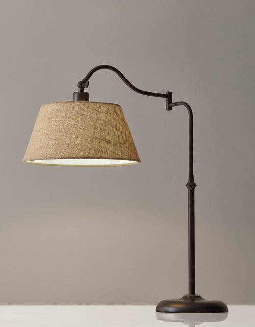 Load image into Gallery viewer, Deco Style Dark Bronze Adjustable Table Lamp
