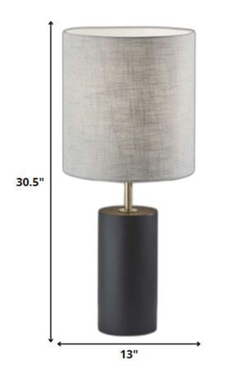 Natural Wood Table Lamp