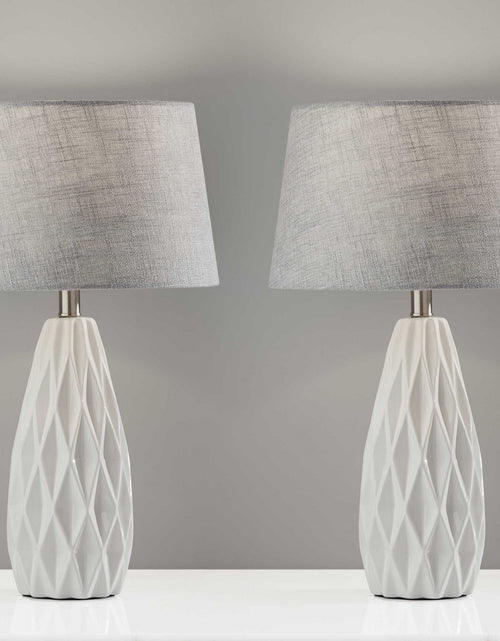 Load image into Gallery viewer, European White Table Lamp &quot;Set of 2&quot;
