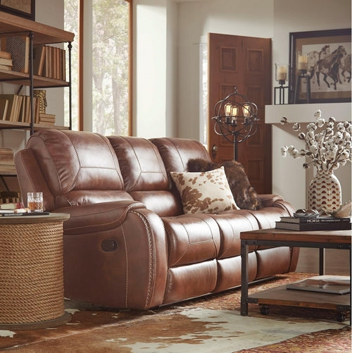 Load image into Gallery viewer, Milan Leather Reclining Sofa with Storage
