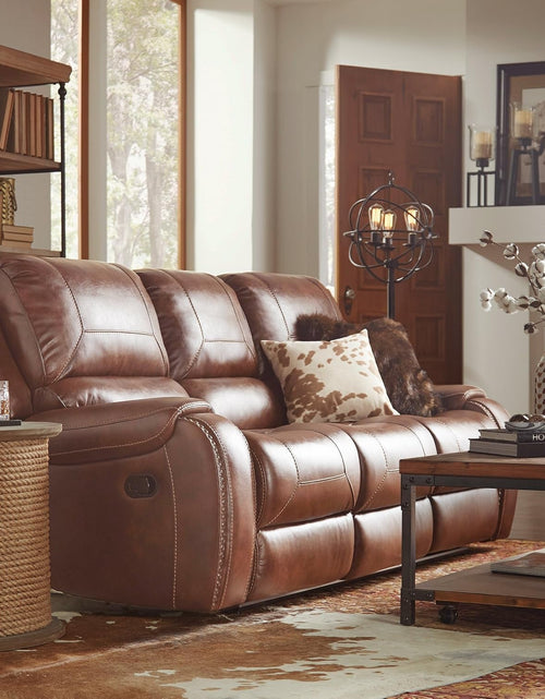 Load image into Gallery viewer, Milan Leather Reclining Sofa with Storage
