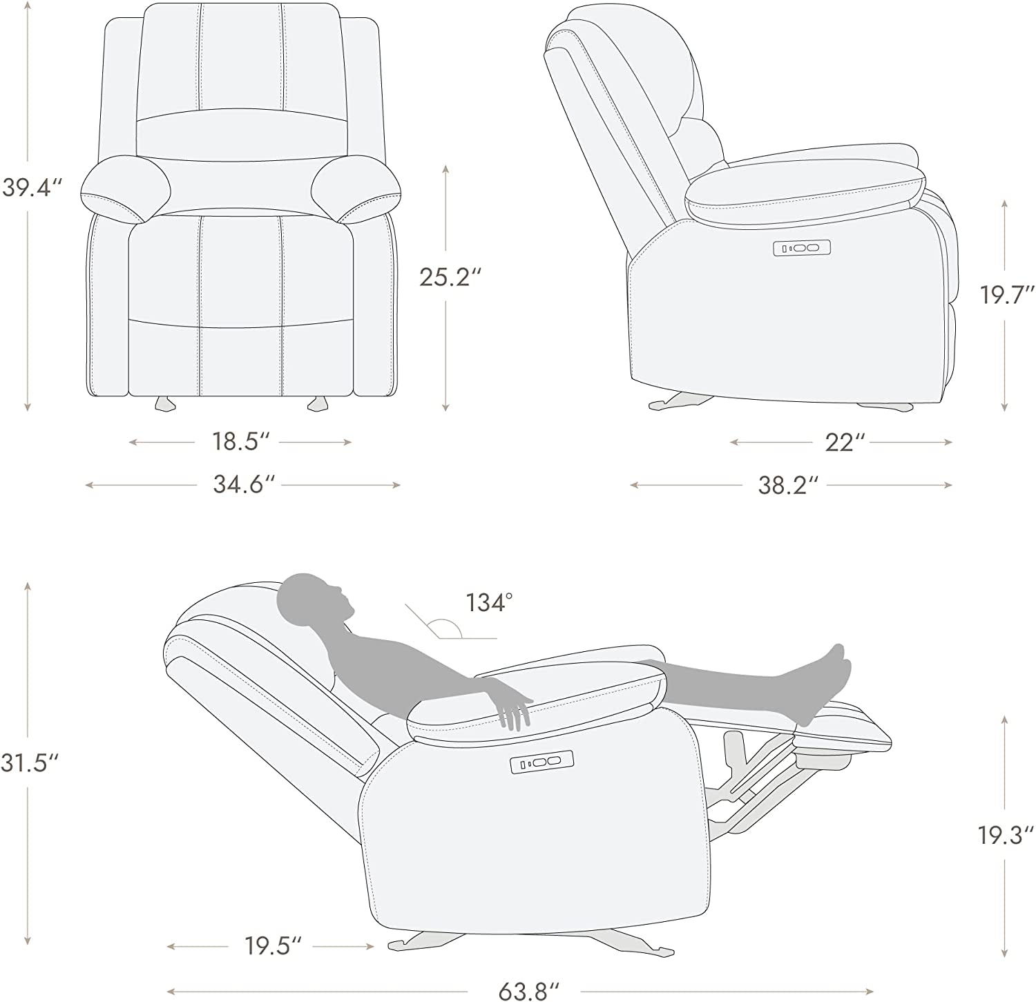 Arcadia Electric Glider Chair