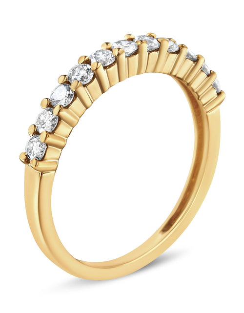 Load image into Gallery viewer, Arcadia 14K Yellow Gold Plated Diamond Prong Set
