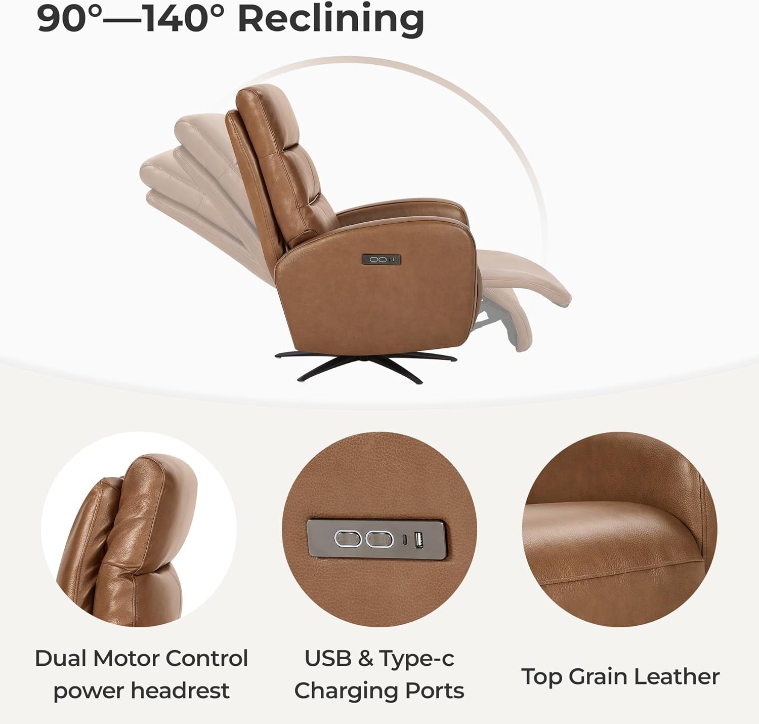 Genuine Leather Recliner